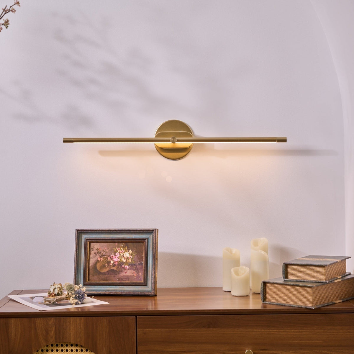 Sleek Rechargeable Wall Light with Cordless Convenience