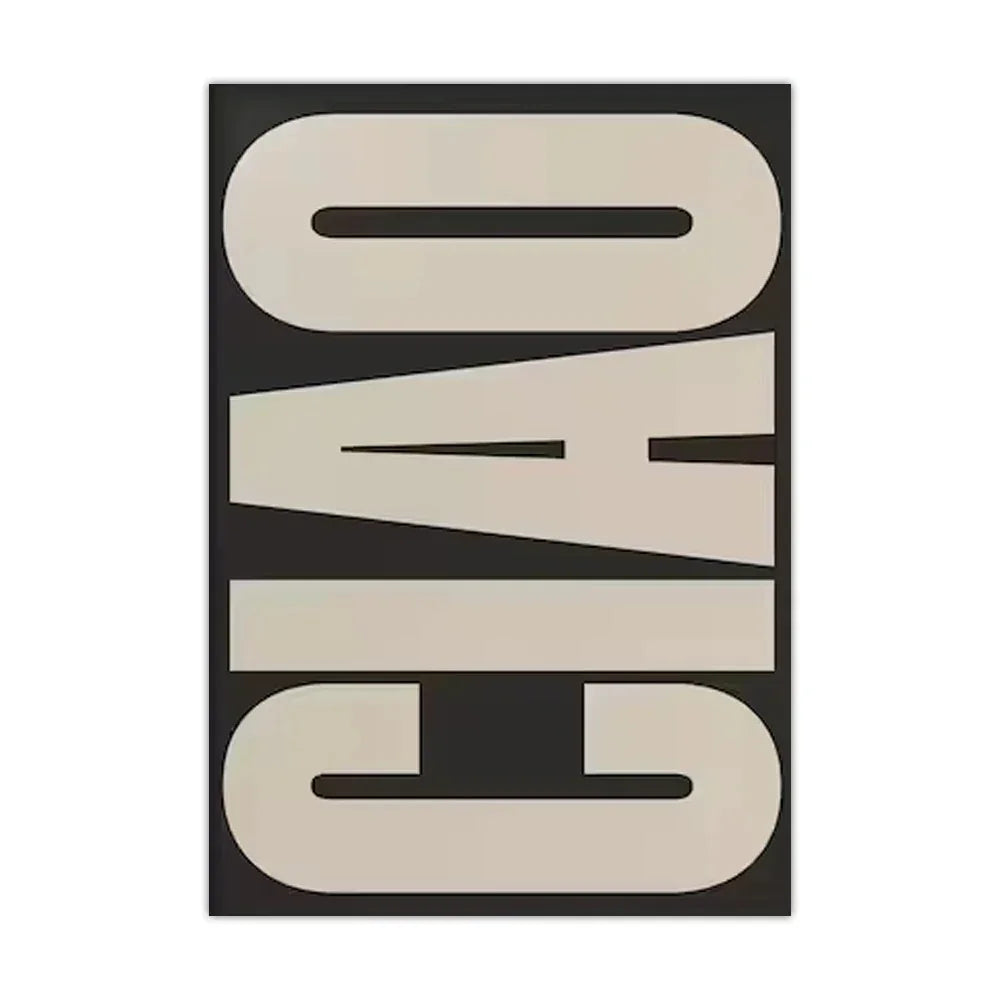 Chic Italian-Inspired Canvas Wall Décor
