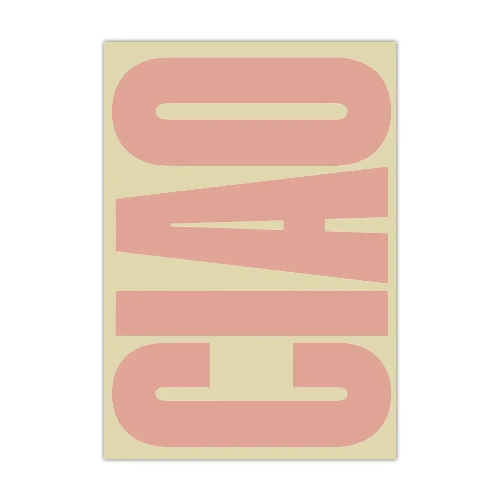 Chic Italian-Inspired Canvas Wall Décor