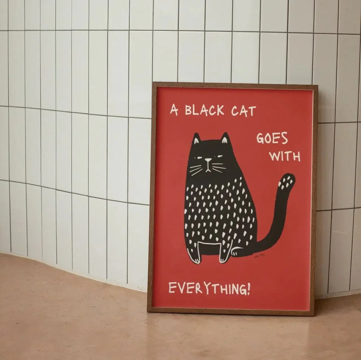 Chic Black Feline Canvas Art for Your Home
