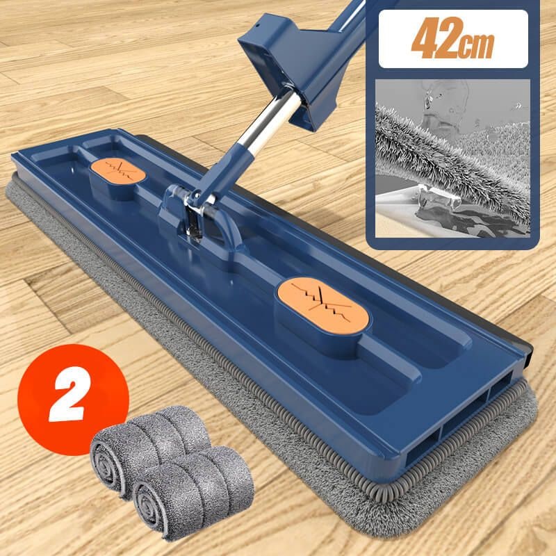 Effortless Microfiber Mop System with Compact Bucket