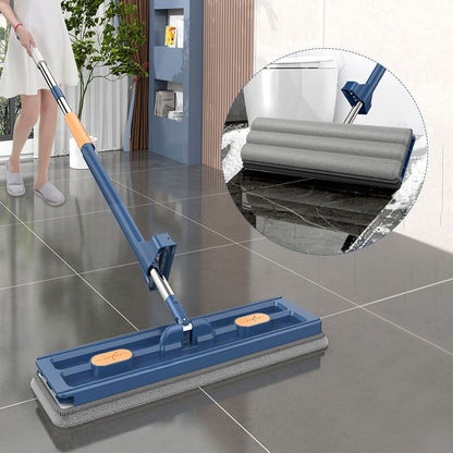 Effortless Microfiber Mop System with Compact Bucket