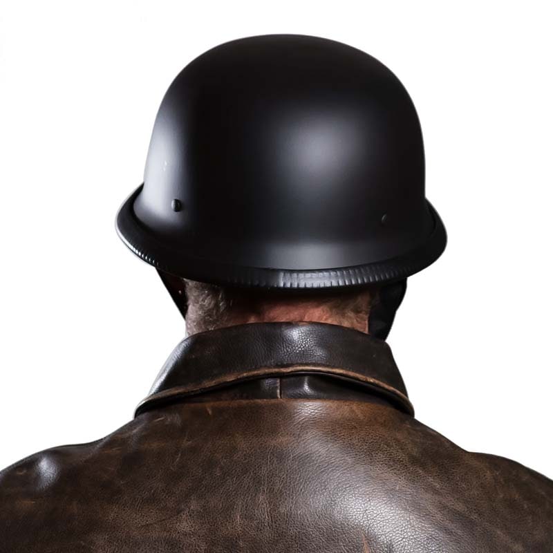 Open-Face Motorcycle Helmet with Quick-Release System