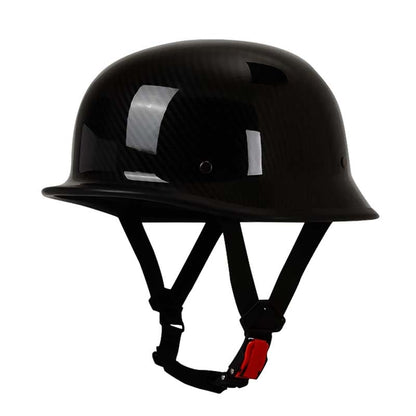 Open-Face Motorcycle Helmet with Quick-Release System