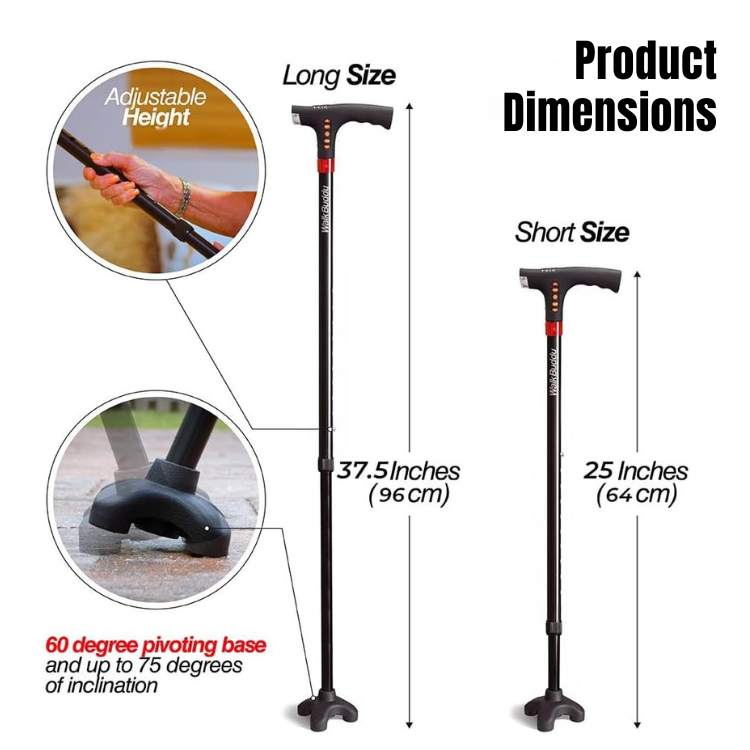 Versatile LED Walking Assistant with Enhanced Safety Features