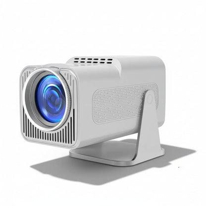 Compact Smart Projector with Remote and Adjustable Stand