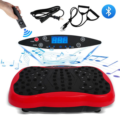 Dual Motor Full Body Vibration Exercise Machine with 120 Speeds and Bands