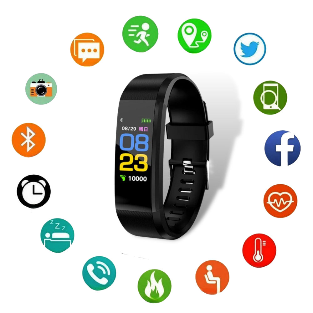 Senior Smartwatch with Health Monitor and Large LED Display