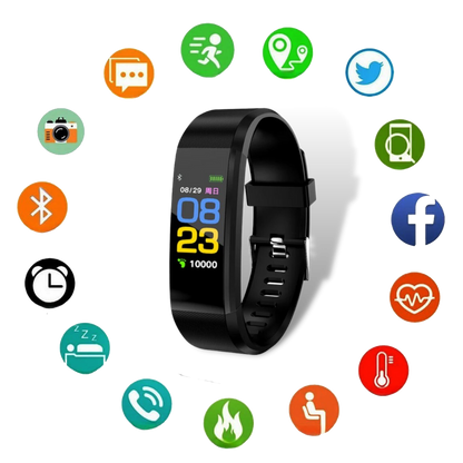 Senior Smartwatch with Health Monitor and Large LED Display