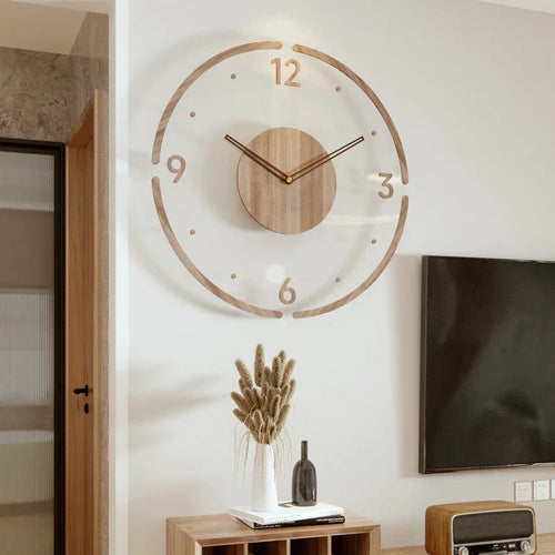 Serene Nordic Round Wall Clock – Timeless Elegance for Your Space