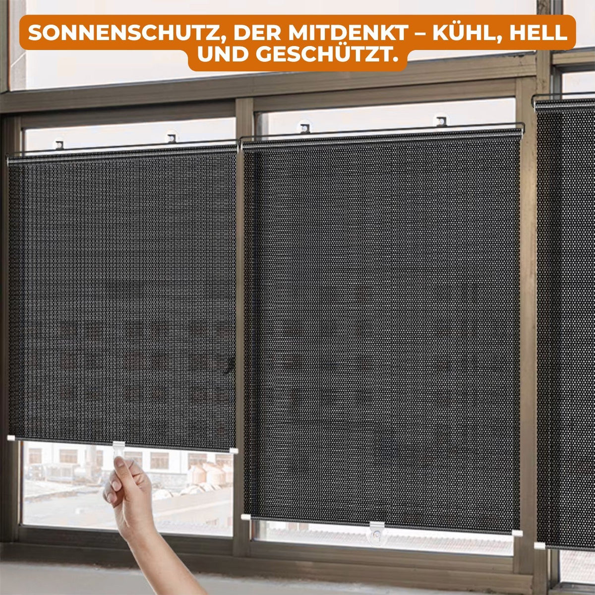 No-Drill UV-Blocking Window Shade for Effortless Comfort