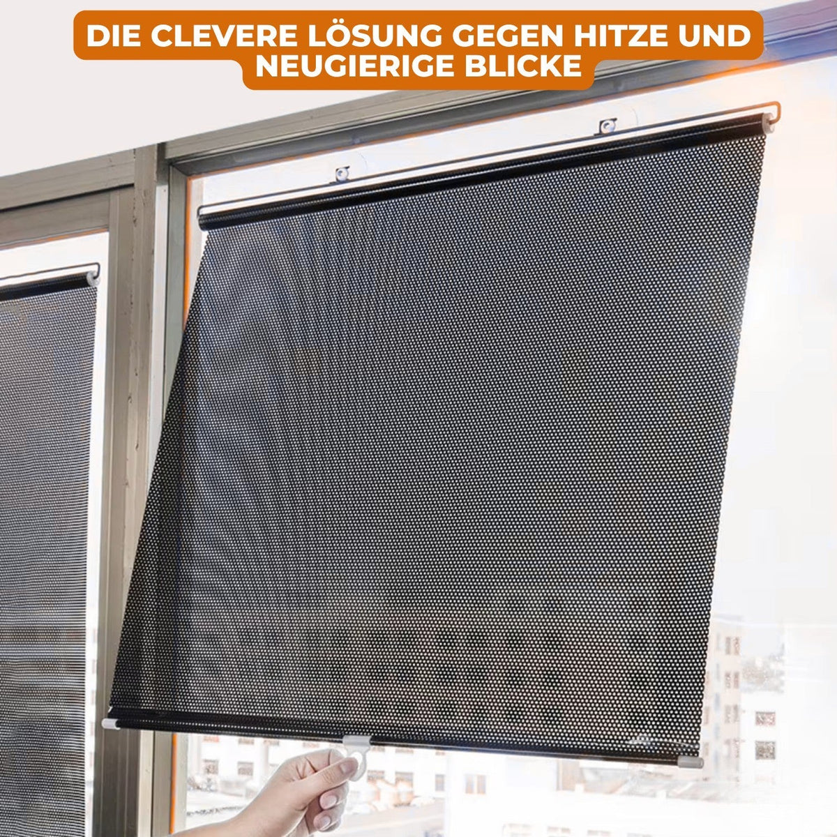 No-Drill UV-Blocking Window Shade for Effortless Comfort