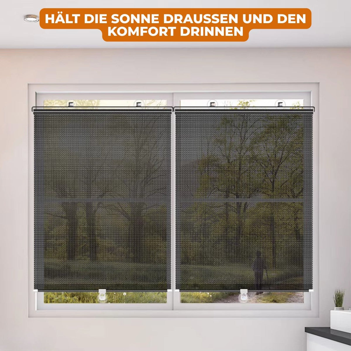 No-Drill UV-Blocking Window Shade for Effortless Comfort