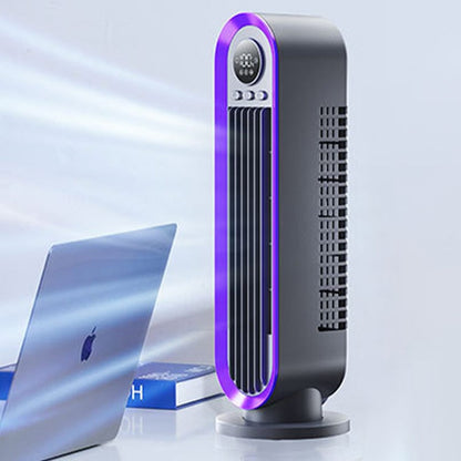 Compact CoolWave Fan with Smart LED Interface