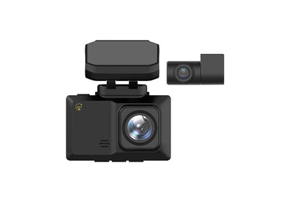 Smart Dual-View Car Camera with Mobile Control and LCD Display