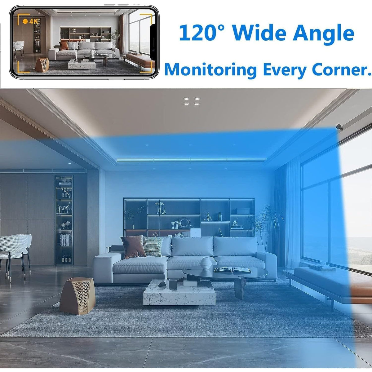 Smart Mini Indoor Surveillance Camera with Night Vision